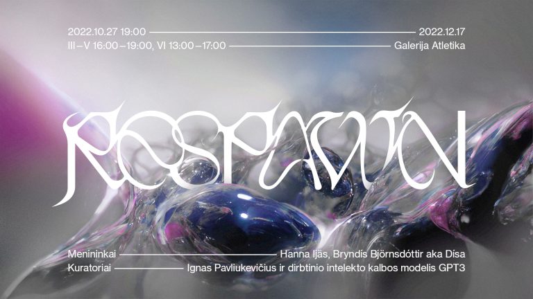 2022/10/27 – 12/17  Hanna Ijäs ir Bryndís Björnsdóttir (Dísa): „Respawn“