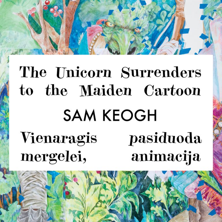 2024/10/31– 12/14 Sam Keogh paroda „Vienaragis pasiduoda mergelei, animacija“