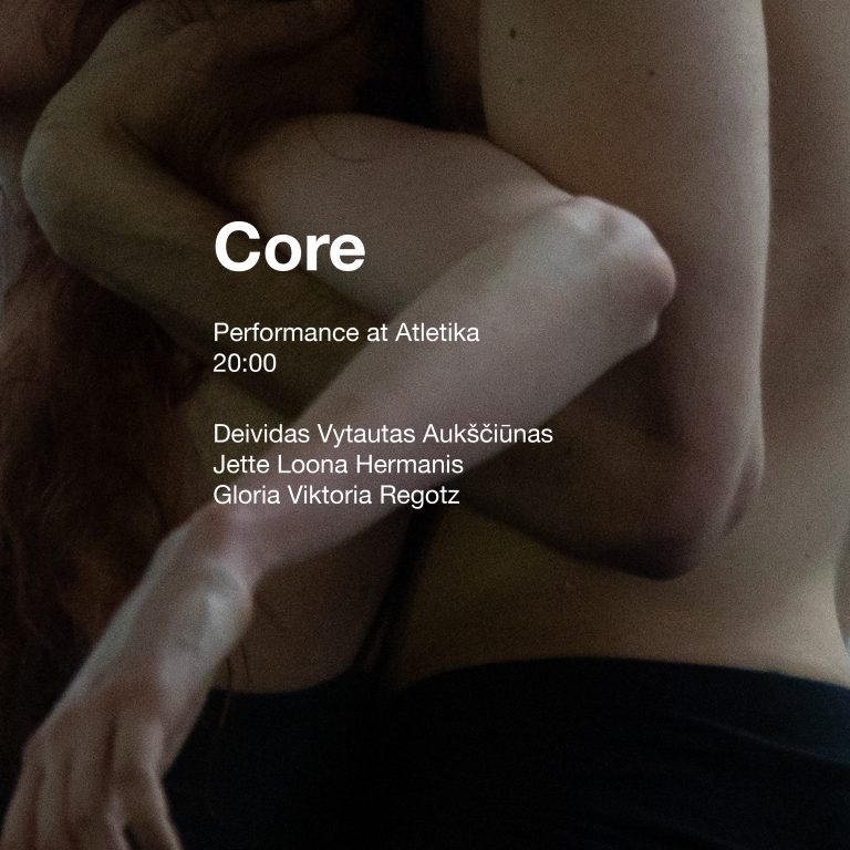 2024/10/19 Performansas „Core“. Jette Loona Hermanis, Gloria Viktoria Regotz, Deividas Vytautas Aukščiūnas