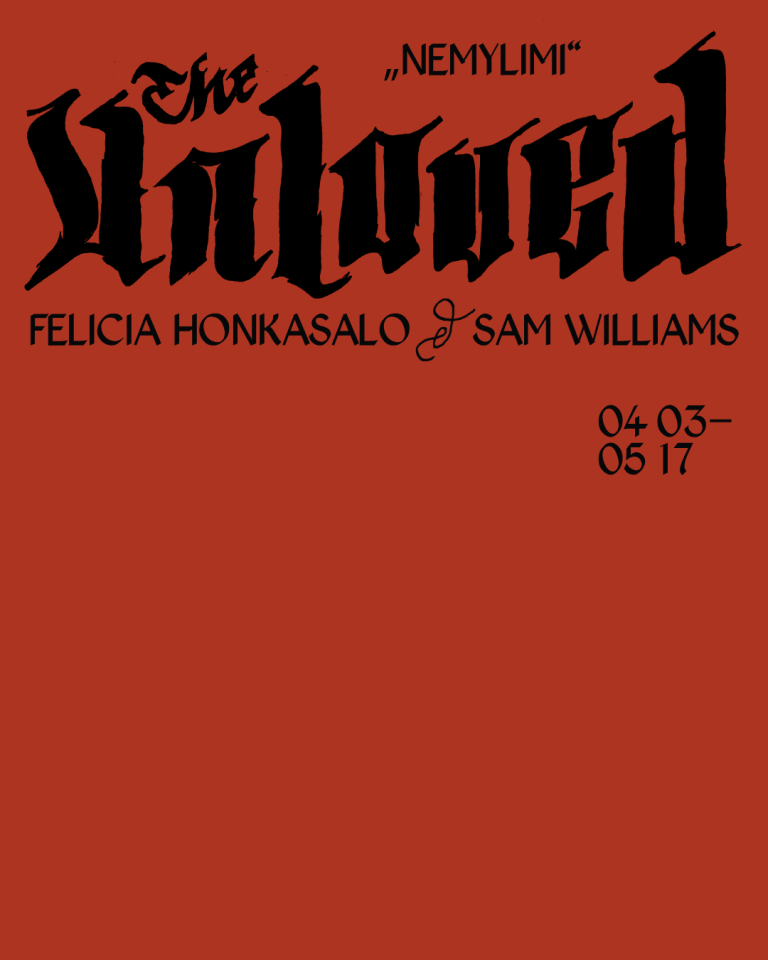 2025/04/03–05/17 „Nemylimi“. Felicia Honkasalo & Sam Williams