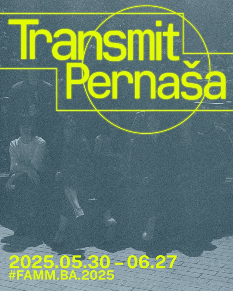 2025/05/30–06/27  #FAMM.BA.2025 / Pernaša. Kuratorė Milda Dainovskytė. Menininkai – Diana Gutautė, Roberta Činikaitė, Gabija Butkutė, Emilija Zakarauskaitė, Kornelijus Zaleckas, Aleksandra Ivinskaitė, Aigustė Astramskaitė, Sofija Laurušonytė, Augustynas Sinkevič, Akvilė Andruškaitė, Rusnė Ivanauskytė, Emilija Gustaitytė, Ignotas Kuprys, Karolina Stundžytė, Agnė Balandžiūnaitė, Rasa Kasiulevičiūtė,  Markas Montvilas, Aistė Kazokaitė, dominykas andriuškevičius, Juozas Žutautas, Arvydas Karnilavičius